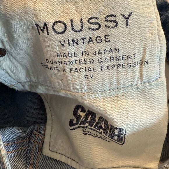 New Moussy Vintage Tapered Distressed Jeans Size 26 - Picture 6 of 6